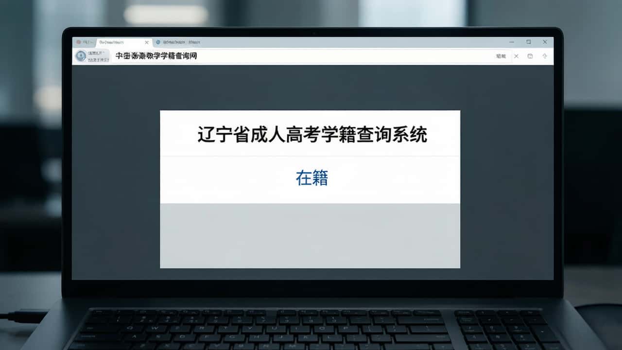 辽宁省成人高考学籍查询系统界面 学信网电子注册与学历证书核发流程