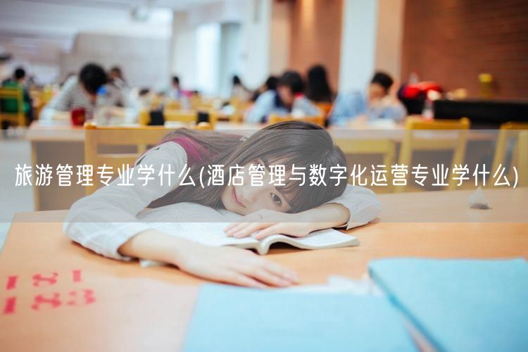 旅游管理专业学什么(酒店管理与数字化运营