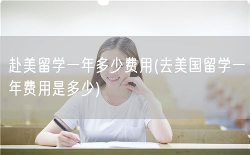 赴美留学一年多少费用(去美国留学一年费用