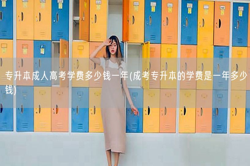 专升本成人高考学费多少钱一年(成考专升本