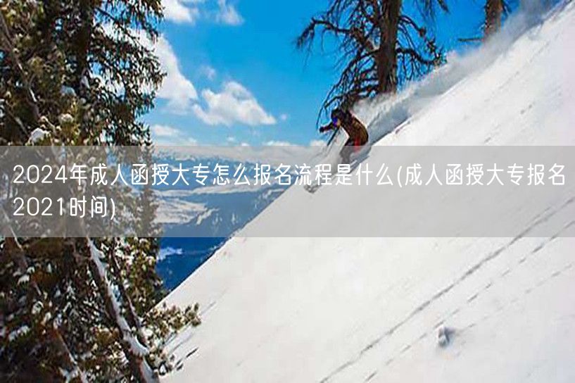 2024年成人函授大专怎么报名流程是什么