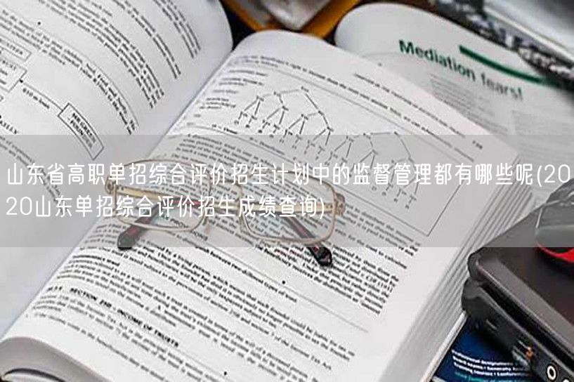 山东省高职单招综合评价招生计划中的监督管