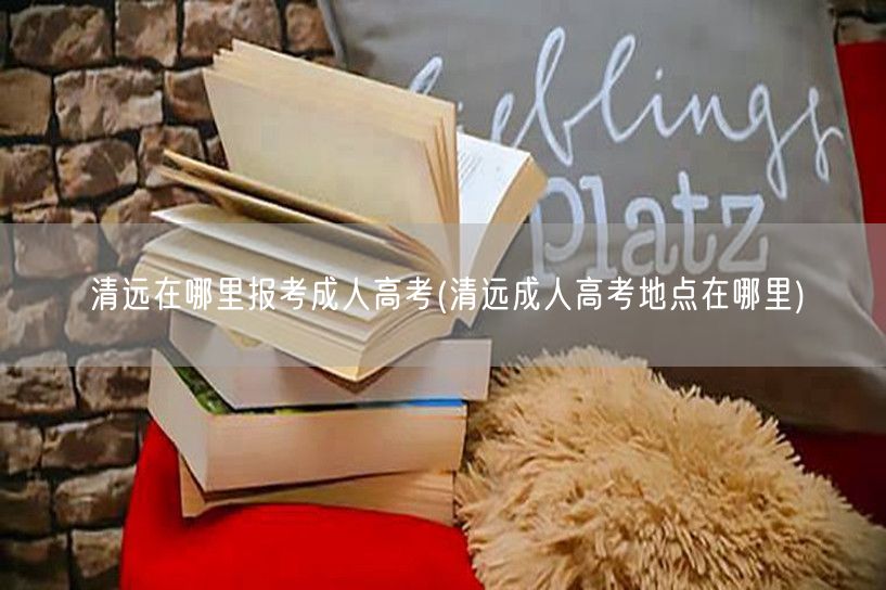 清远在哪里报考成人高考(清远成人高考地点