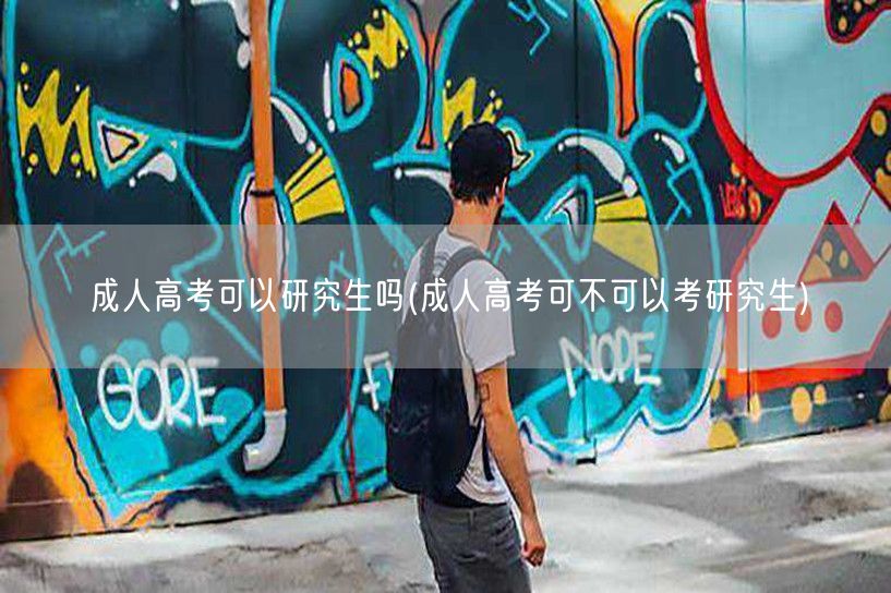 成人高考可以研究生吗(成人高考可不可以考
