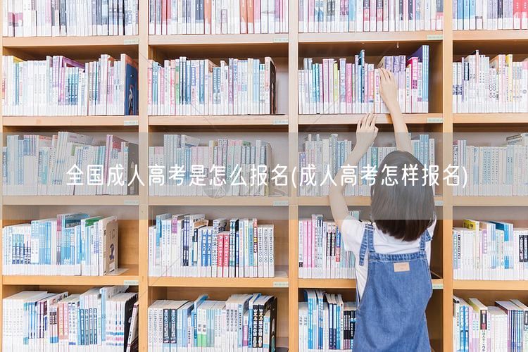 全国成人高考是怎么报名(成人高考怎样报名