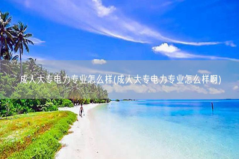 成人大专电力专业怎么样(成人大专电力专业