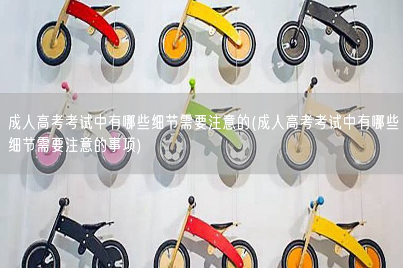 成人高考考试中有哪些细节需要注意的(成人