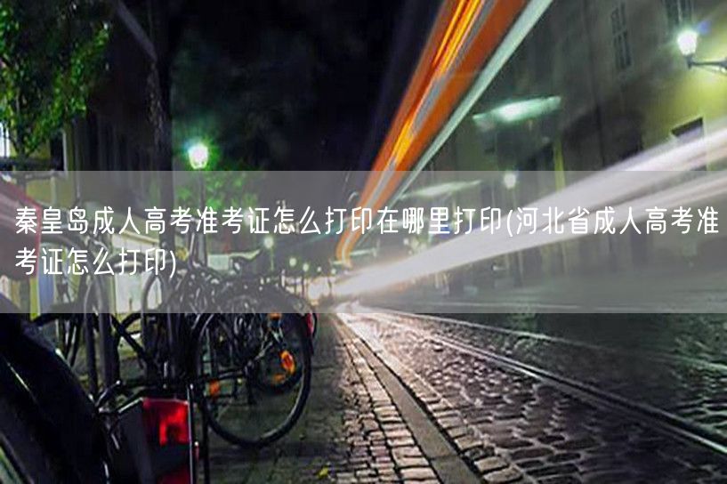 秦皇岛成人高考准考证怎么打印在哪里打印(