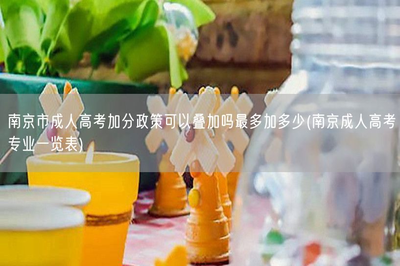 南京市成人高考加分政策可以叠加吗最多加多