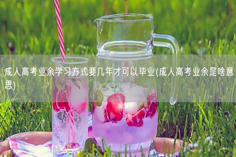 成人高考业余学习方式要几年才可以毕业(成