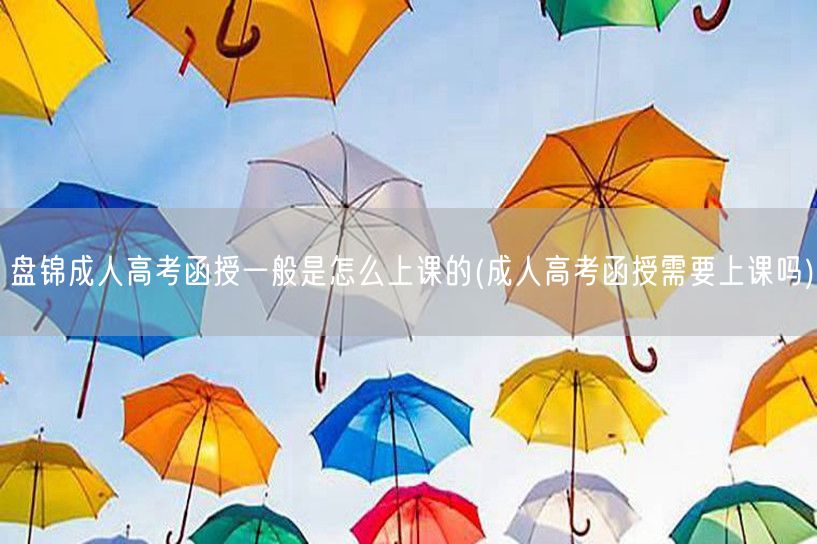 盘锦成人高考函授一般是怎么上课的(成人高