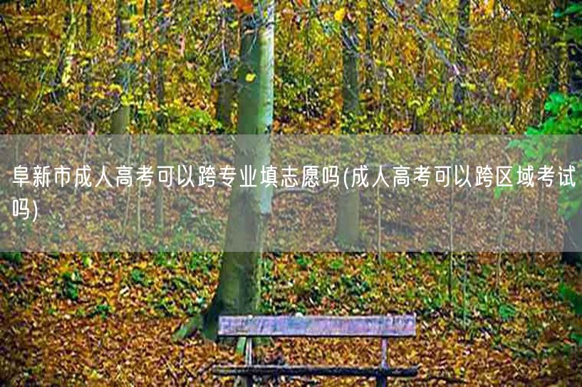 阜新市成人高考可以跨专业填志愿吗(成人高