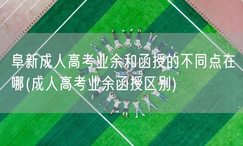 阜新成人高考业余和函授的不同点在哪(成人