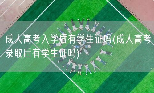 成人高考入学后有学生证吗(成人高考录取后