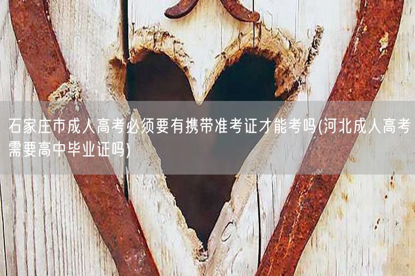 石家庄市成人高考必须要有携带准考证才能考