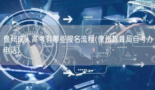 儋州成人高考有哪些报名流程(儋州教育局自
