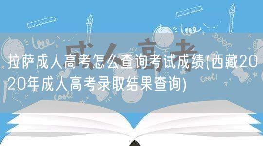 拉萨成人高考怎么查询考试成绩(西藏202
