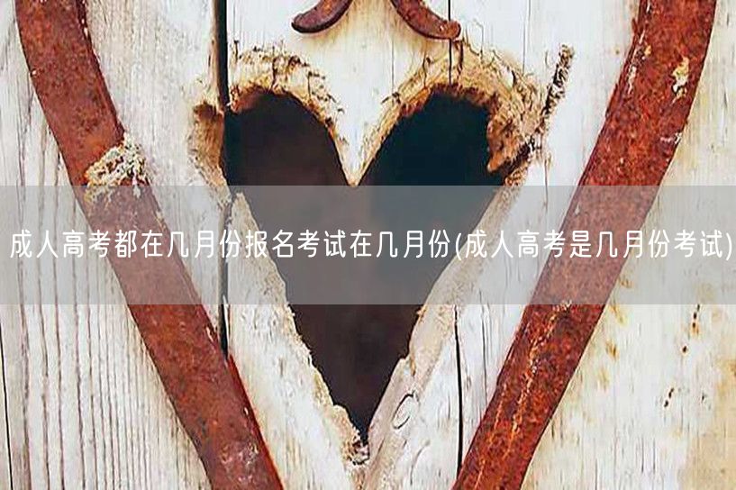 成人高考都在几月份报名考试在几月份(成人