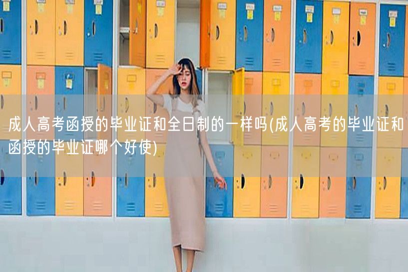 成人高考函授的毕业证和全日制的一样吗(成