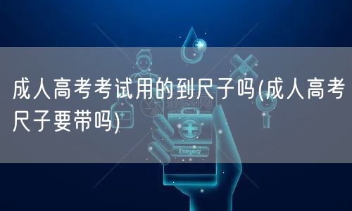 成人高考考试用的到尺子吗(成人高考尺子要