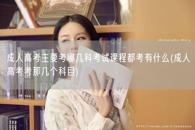 成人高考主要考哪几科考试课程都考有什么(