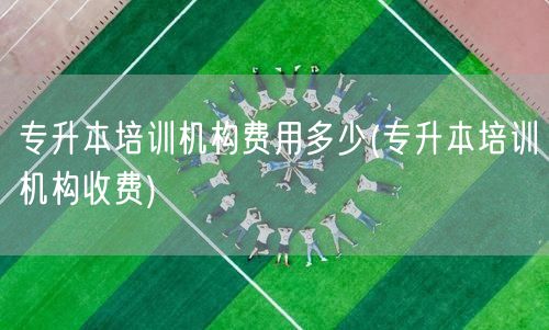 专升本培训机构费用多少(专升本培训机构收