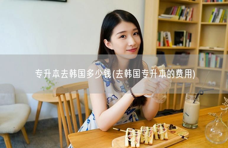 专升本去韩国多少钱(去韩国专升本的费用)