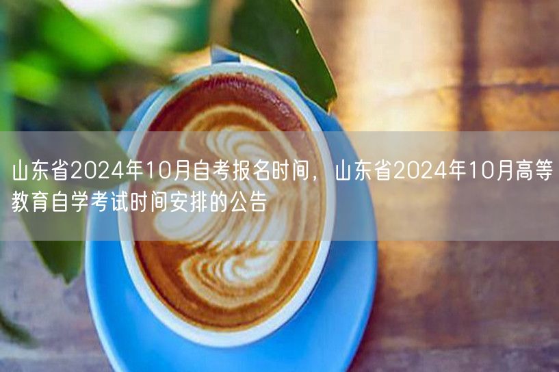 山东省2024年10月自考报名时间，山东