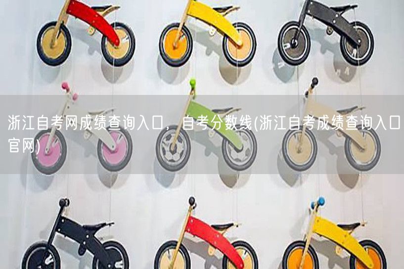 浙江自考网成绩查询入口，自考分数线(浙江