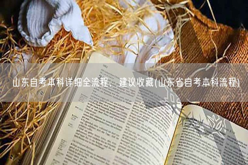 山东自考本科详细全流程，建议收藏(山东省