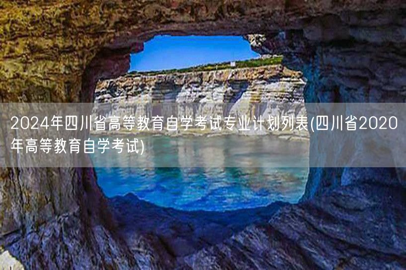 2024年四川省高等教育自学考试专业计划