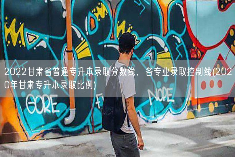 2022甘肃省普通专升本录取分数线，各专