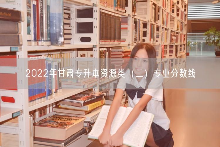 2022年甘肃专升本资源类（二）专业分数