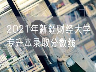 2021年新疆财经大学专升本录取分数线