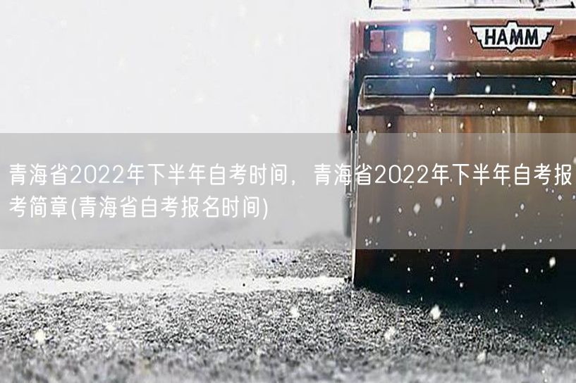青海省2022年下半年自考时间，青海省2