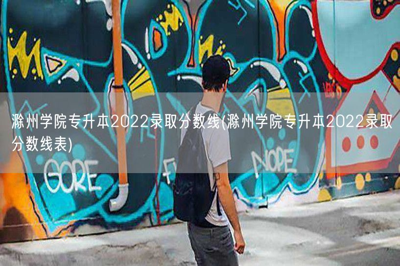 滁州学院专升本2022录取分数线(滁州学