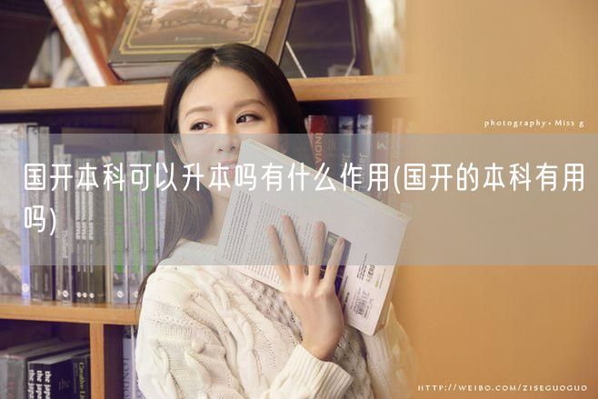 国开本科可以升本吗有什么作用(国开的本科