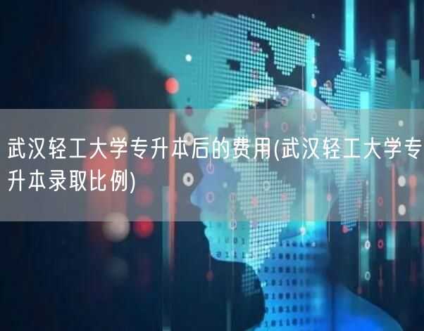 武汉轻工大学专升本后的费用(武汉轻工大学