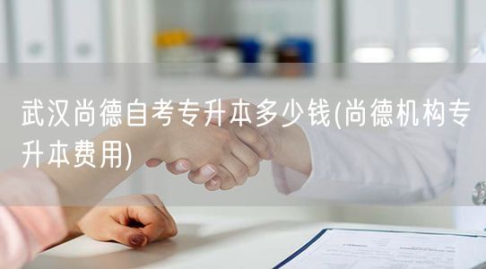 武汉尚德自考专升本多少钱(尚德机构专升本