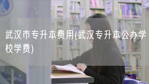武汉市专升本费用(武汉专升本公办学校学费