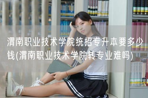 渭南职业技术学院统招专升本要多少钱(渭南