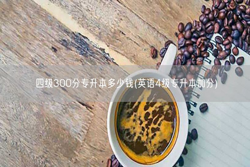 四级300分专升本多少钱(英语4级专升本