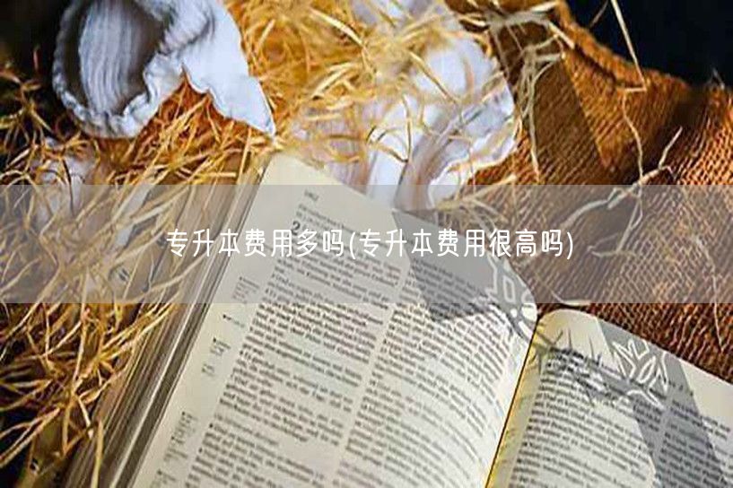 专升本费用多吗(专升本费用很高吗)