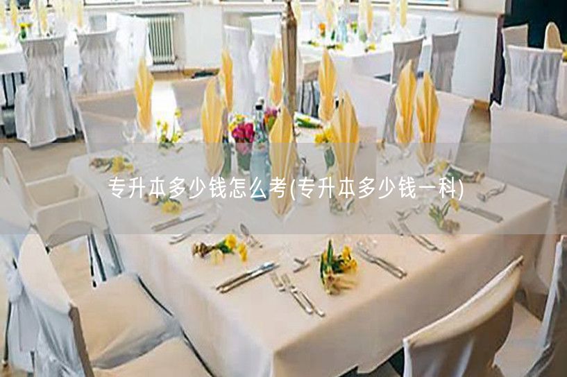 专升本多少钱怎么考(专升本多少钱一科)