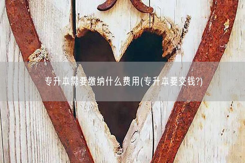 专升本需要缴纳什么费用(专升本要交钱?)