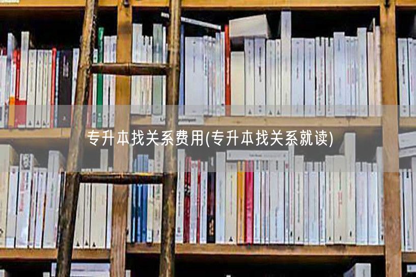 专升本找关系费用(专升本找关系就读)
