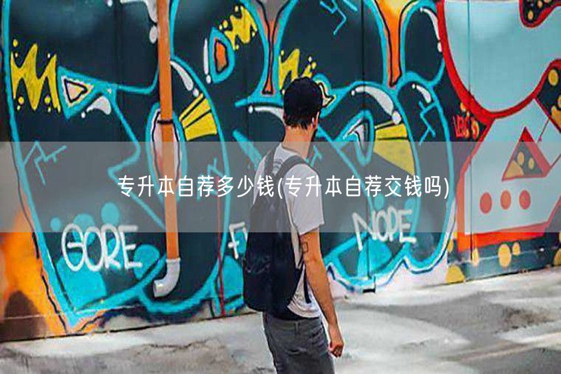 专升本自荐多少钱(专升本自荐交钱吗)