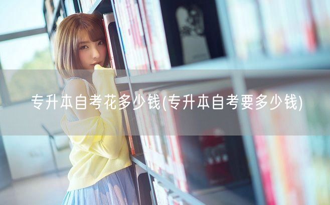 专升本自考花多少钱(专升本自考要多少钱)