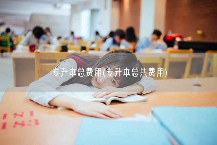 专升本总费用(专升本总共费用)