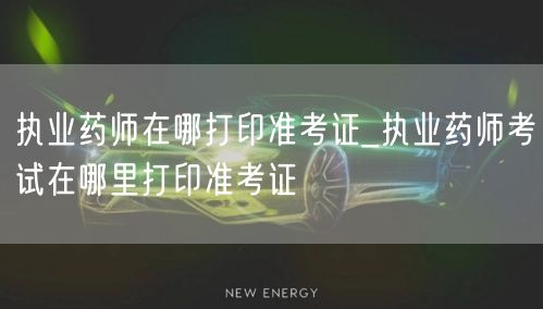 执业药师准考证打印地点查询